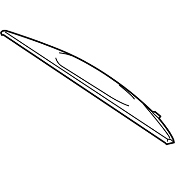 221-690-11-00-9E63 Mercedes-Benz TRIM REAR SHELF Illustration 1 of 1
