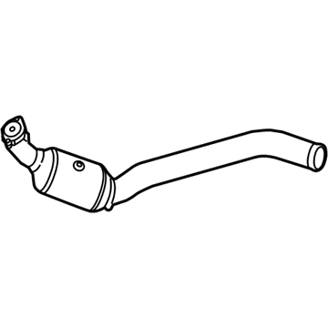 Mercedes-Benz GLS63 AMG Exhaust Pipe - 166-490-63-36-64