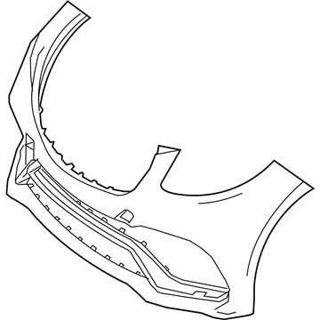 Mercedes-Benz GLE400 Bumper Cover - 166-885-16-38-9999