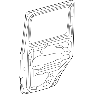 Mercedes-Benz 463-730-49-00 Door Shell 463-730-49-00 Mercedes-Benz Door Shell Illustration 1 of 1