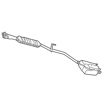 Mercedes-Benz C320 Exhaust Pipe - 203-490-53-21