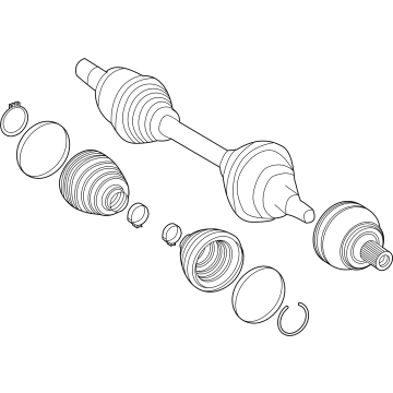 Mercedes-Benz EQB 250+ Axle Shaft - 243-330-14-00