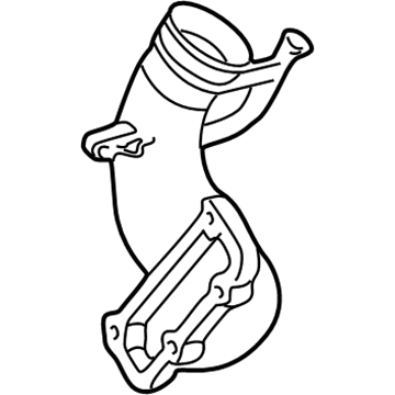 Mercedes-Benz 111-098-04-37 Intake Pipe Mercedes-Benz 111-098-04-37 Intake Pipe