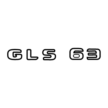 Mercedes-Benz GLS63 AMG Emblem - 167-817-60-00