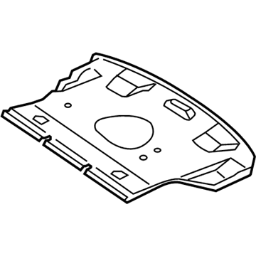 Mercedes-Benz 221-693-00-91-9F28 Under Cover 221-693-00-91-9F28 Mercedes-Benz Under Cover Illustration 1 of 1