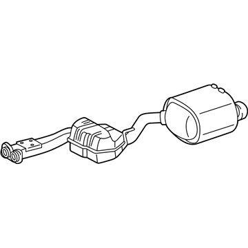 Mercedes-Benz SLK32 AMG Exhaust Pipe - 170-490-12-21