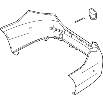 Mercedes-Benz C43 AMG Bumper Cover - 206-880-27-00-9999