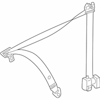 Mercedes-Benz C320 Seat Belt - 203-860-03-86-7F03 Lap & Shoulder Belt