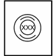 Mercedes-Benz 004-584-80-38 GUMMED LABEL Mercedes-Benz 004-584-80-38 GUMMED LABEL