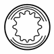 Mercedes-Benz 000-584-31-07 INFORMATION LABEL Mercedes-Benz 000-584-31-07 INFORMATION LABEL