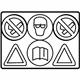 Mercedes-Benz 639-584-11-17 INFORMATION LABEL BATTERY