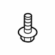 Mercedes-Benz 002-984-15-29 Nameplate Bolt Mercedes-Benz 002-984-15-29 Nameplate Bolt