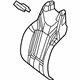 Mercedes-Benz 217-910-31-00-1B55 Seat Back Cover Mercedes-Benz 217-910-31-00-1B55 Seat Back Cover