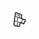Mercedes-Benz 205-813-01-00 Kick Panel Trim Bracket Mercedes-Benz 205-813-01-00 Kick Panel Trim Bracket