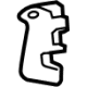 Mercedes-Benz 205-923-14-00-64-9051 Latch Cover Mercedes-Benz 205-923-14-00-64-9051 Latch Cover