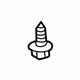 Mercedes-Benz 007976-006309 Fender Liner Screw Mercedes-Benz 007976-006309 Fender Liner Screw