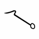 Mercedes-Benz 201-698-02-14 Rocker Molding Rear Bracket Mercedes-Benz 201-698-02-14 Rocker Molding Rear Bracket