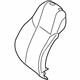Mercedes-Benz 205-910-11-47-64-9D88 OUTER COVER, SEAT BACKR.