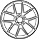 Mercedes-Benz 204-401-26-00-7X21 Wheel, Alloy Mercedes-Benz 204-401-26-00-7X21 Wheel, Alloy