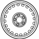 Mercedes-Benz 204-400-03-02 Wheel, Spare Mercedes-Benz 204-400-03-02 Wheel, Spare