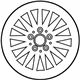 Mercedes-Benz 204-401-01-02-9765 Wheel, Alloy Mercedes-Benz 204-401-01-02-9765 Wheel, Alloy