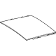 Mercedes-Benz 167-780-22-00 Rear Glass Mercedes-Benz 167-780-22-00 Rear Glass