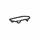 Mercedes-Benz 203-836-01-02-9B51 Defroster Grille Cap Mercedes-Benz 203-836-01-02-9B51 Defroster Grille Cap