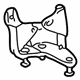 Mercedes-Benz 170-430-00-10 ABS Pump Assembly Bracket Mercedes-Benz 170-430-00-10 ABS Pump Assembly Bracket