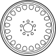 Mercedes-Benz 211-400-31-95 Wheel, Spare Mercedes-Benz 211-400-31-95 Wheel, Spare