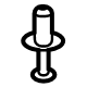 Mercedes-Benz 000-991-94-40 Cowl Vent Panel Rivet Mercedes-Benz 000-991-94-40 Cowl Vent Panel Rivet