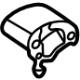 Mercedes-Benz 232-626-87-00 Rear Mount Mercedes-Benz 232-626-87-00 Rear Mount