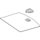 Mercedes-Benz 236-680-58-00-9F08 LINING, TRUNK FLOOR Mercedes-Benz 236-680-58-00-9F08 LINING, TRUNK FLOOR