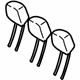 Mercedes-Benz 204-970-31-50-7K50 Headrest Mercedes-Benz 204-970-31-50-7K50 Headrest