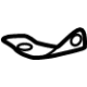 Mercedes-Benz 223-625-11-00 Cowl Panel Bracket Mercedes-Benz 223-625-11-00 Cowl Panel Bracket