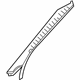 Mercedes-Benz 209-692-01-00-7F53 Windshield Pillar Trim Mercedes-Benz 209-692-01-00-7F53 Windshield Pillar Trim