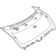 Mercedes-Benz 254-740-38-00-9051 TRIM, REAR-END DOOR Mercedes-Benz 254-740-38-00-9051 TRIM, REAR-END DOOR