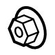 Mercedes-Benz 004-990-80-50 HEXAGON NUT W FLANGE