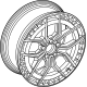 Mercedes-Benz 243-401-05-00-64-7X23 SPOKE WHEEL