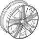 Mercedes-Benz 243-401-20-00-7X23 EXCHANGE SPOKE WHEEL Mercedes-Benz 243-401-20-00-7X23 EXCHANGE SPOKE WHEEL