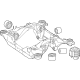 Mercedes-Benz 297-350-09-00 Suspension Crossmember Mercedes-Benz 297-350-09-00 Suspension Crossmember
