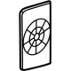 Mercedes-Benz 463-827-17-00-8T92 COVER GRILL FOR SPEAKER Mercedes-Benz 463-827-17-00-8T92 COVER GRILL FOR SPEAKER