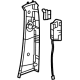 Mercedes-Benz 167-690-55-00-7P12 Upper Center Pillar Trim