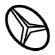 Mercedes-Benz 167-817-12-00 Emblem Mercedes-Benz 167-817-12-00 Emblem
