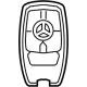 Mercedes-Benz 907-905-07-07-9999 KEY WITH 4 BUTTONS