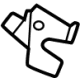 Mercedes-Benz 297-923-06-00-9051 Latch Cover Mercedes-Benz 297-923-06-00-9051 Latch Cover