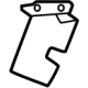 Mercedes-Benz 206-923-03-00-1D03 Latch Cover Mercedes-Benz 206-923-03-00-1D03 Latch Cover