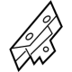 Mercedes-Benz 253-690-07-00 Windshield Pillar Trim Bracket Mercedes-Benz 253-690-07-00 Windshield Pillar Trim Bracket