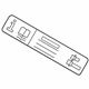 Mercedes-Benz 170-584-04-38 Spare Tire Label Mercedes-Benz 170-584-04-38 Spare Tire Label