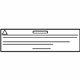 Mercedes-Benz 639-584-53-38-ZX42 GUMMED LABEL Mercedes-Benz 639-584-53-38-ZX42 GUMMED LABEL