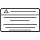 Mercedes-Benz 203-817-01-20 Air Bag Label Mercedes-Benz 203-817-01-20 Air Bag Label